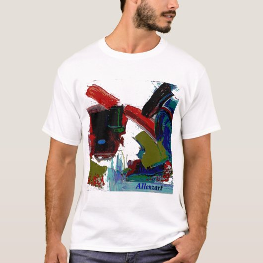 Kleurrijke Abstracte art T-Shirt (Voorkant)