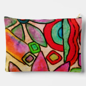 Kleurrijke Abstracte Art Zipper Pouch Etui (Achterkant)