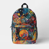Kleurrijke Abstracte artiest Bedrukte Rugzak (Voorkant)