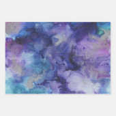 Kleurrijke Abstracte Artsy Waterverf Paint Inpakpapier Vel (Voorkant 2)