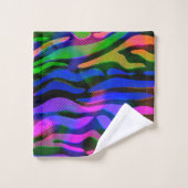 Kleurrijke Abstracte badkamer set handdoeken (Wasdoekje)