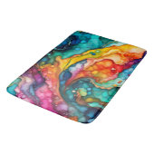 Kleurrijke Abstracte Badmat (Gekanteld)