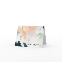 Kleurrijke Abstracte bedankkaart