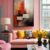 Kleurrijke Abstracte bekrachtigende woorden Poster