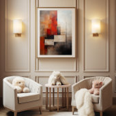 Kleurrijke Abstracte bekrachtigende woorden Poster