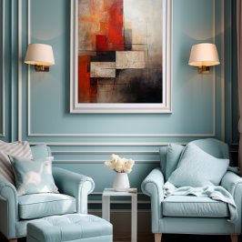 Kleurrijke Abstracte bekrachtigende woorden Poster