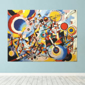 Kleurrijke Abstracte beweging Canvas Afdruk (Insitu (Houten vloer))