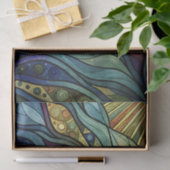 Kleurrijke Abstracte Blad Art Decoupage Tissuepapier (Geschenk)