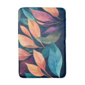 Kleurrijke Abstracte Bladeren Badmat (Voorkant Verticaal)