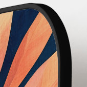 Kleurrijke Abstracte Bladeren Pickleball Paddle (Links Detail)