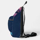 Kleurrijke Abstracte Bladeren Sling Bag (Rechts)