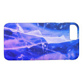 Kleurrijke Abstracte blauw-blauwe marine legging Case-Mate iPhone Case (Achterkant (Horizontaal))