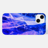 Kleurrijke Abstracte blauw-blauwe marine legging Case-Mate iPhone Case (Achterkant (horizontaal))