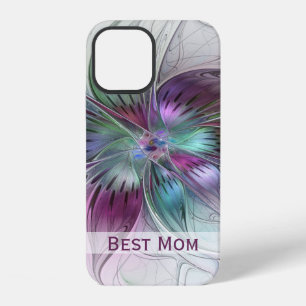Kleurrijke Abstracte Bloem Bloemrijke Fractal Best iPhone 12 Hoesje