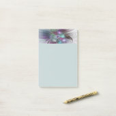 Kleurrijke Abstracte Bloem Moderne Bloemige Fracta Post-it® Notes (Op bureau)