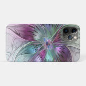 Kleurrijke Abstracte Bloem Moderne Bloemrijke Frac Case-Mate iPhone Case (Achterkant (horizontaal))