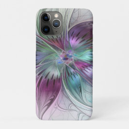 Kleurrijke Abstracte Bloem Moderne Bloemrijke Frac Case-Mate iPhone Case