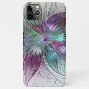 Kleurrijke Abstracte Bloem Moderne Bloemrijke Frac Case-Mate iPhone Case