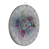 Kleurrijke Abstracte Bloem Moderne Bloemrijke Frac Dartbord (Voorkant Links)