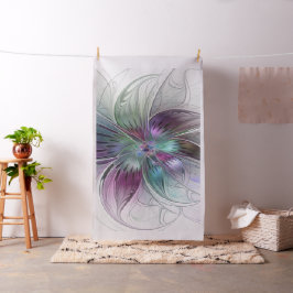 Kleurrijke Abstracte Bloem Moderne Bloemrijke Frac Stof