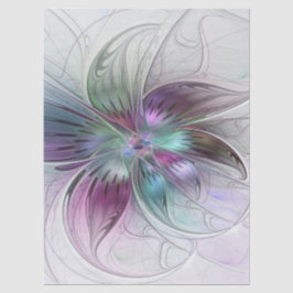Kleurrijke Abstracte Bloem Moderne Bloemrijke Frac Tissuepapier