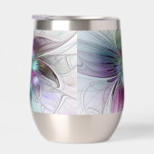 Kleurrijke Abstracte bloem Moderne fractale kunst (Rechts)