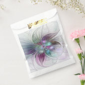 Kleurrijke Abstracte bloem Moderne fractale kunst Bedankzakje (Gezegeld)