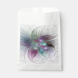 Kleurrijke Abstracte bloem Moderne fractale kunst Bedankzakje