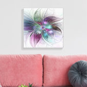 Kleurrijke Abstracte bloem Moderne fractale kunst Canvas Afdruk (Insitu (Woonkamer))