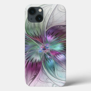 Kleurrijke Abstracte bloem Moderne fractale kunst Case-Mate iPhone Case