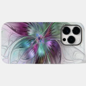 Kleurrijke Abstracte bloem Moderne fractale kunst Case-Mate iPhone Case (Achterkant (horizontaal))