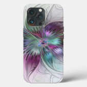 Kleurrijke Abstracte bloem Moderne fractale kunst Case-Mate iPhone Case (Achterkant)