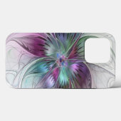 Kleurrijke Abstracte bloem Moderne fractale kunst Case-Mate iPhone Case (Achterkant (horizontaal))