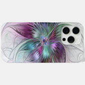 Kleurrijke Abstracte bloem Moderne fractale kunst Case-Mate iPhone Case (Achterkant (horizontaal))