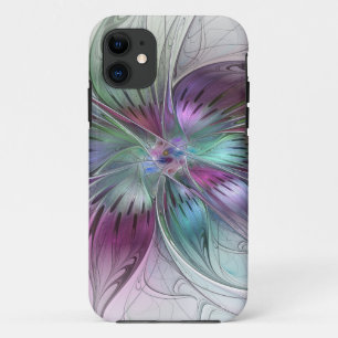 Kleurrijke Abstracte bloem Moderne fractale kunst Case-Mate iPhone Case