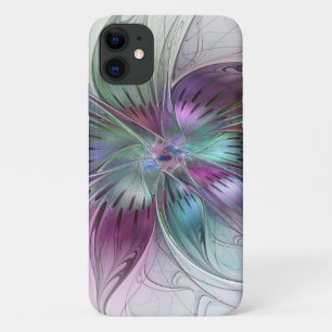 Kleurrijke Abstracte bloem Moderne fractale kunst Case-Mate iPhone Case