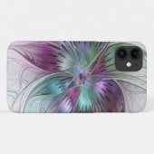 Kleurrijke Abstracte bloem Moderne fractale kunst Case-Mate iPhone Case (Achterkant (horizontaal))