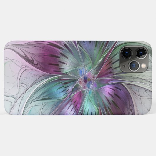 Kleurrijke Abstracte bloem Moderne fractale kunst Case-Mate iPhone Case (Achterkant (horizontaal))