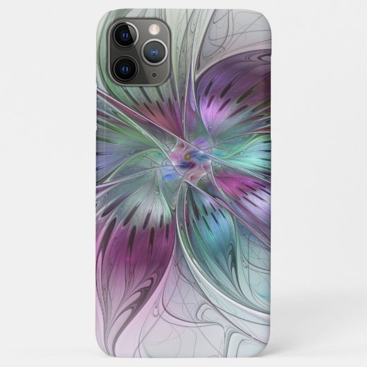 Kleurrijke Abstracte bloem Moderne fractale kunst Case-Mate iPhone Case (Achterkant)