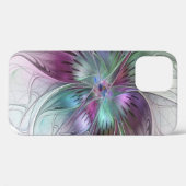 Kleurrijke Abstracte bloem Moderne fractale kunst Case-Mate iPhone Case (Achterkant (horizontaal))