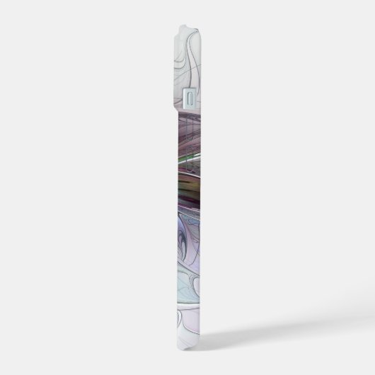 Kleurrijke Abstracte bloem Moderne fractale kunst iPhone 15 Case (Linkerkant)