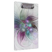 Kleurrijke Abstracte bloem Moderne fractale kunst Klembord (Rechts)