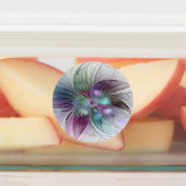 Kleurrijke Abstracte bloem Moderne fractale kunst Labels (Aangebracht)