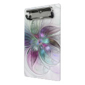 Kleurrijke Abstracte bloem Moderne fractale kunst Mini Klembord (Angled2)