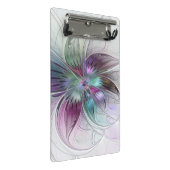 Kleurrijke Abstracte bloem Moderne fractale kunst Mini Klembord (Schuin)