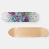 Kleurrijke Abstracte bloem Moderne fractale kunst Persoonlijk Skateboard (Horizontaal)