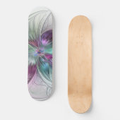 Kleurrijke Abstracte bloem Moderne fractale kunst Persoonlijk Skateboard (Voorkant)