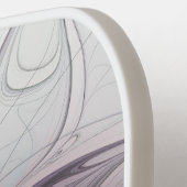 Kleurrijke Abstracte bloem Moderne fractale kunst Pickleball Paddle (Links Detail)