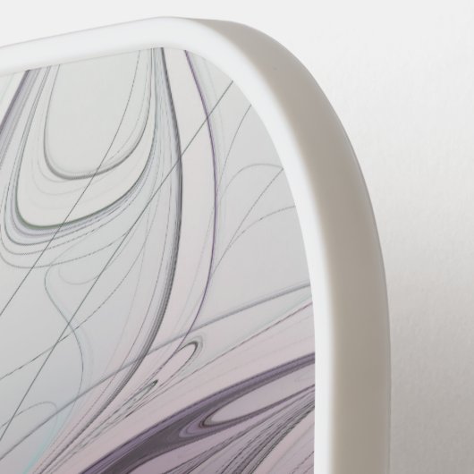 Kleurrijke Abstracte bloem Moderne fractale kunst Pickleball Paddle (Links Detail)