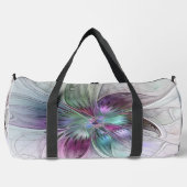 Kleurrijke Abstracte bloem Moderne fractale kunst Plunjezak (Voorkant)